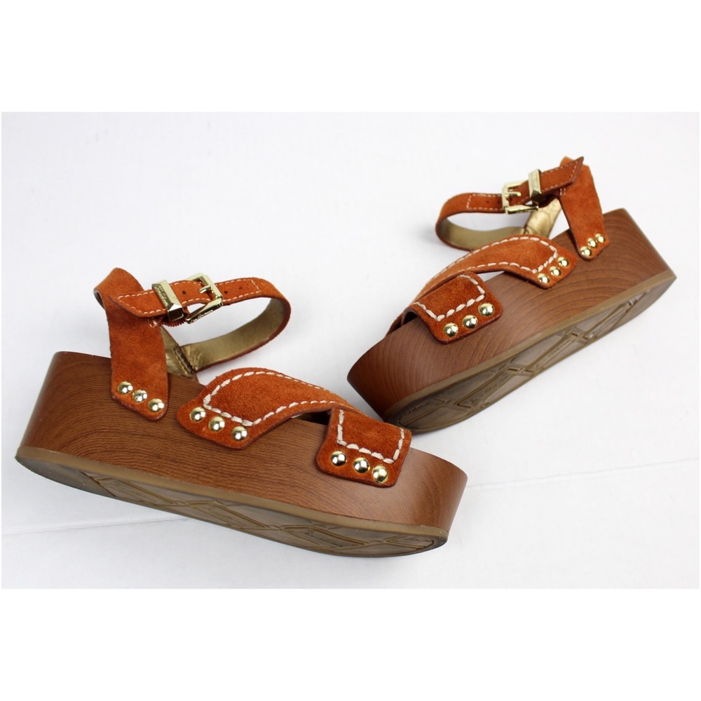 Sam Edelman Brylee Platform Sandals Suede Shoes - Picture 3 of 8